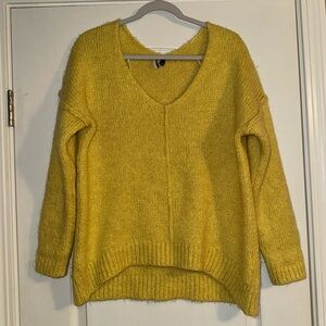 ❤️2 for 10❤️ Topshop yellow v neck sweater